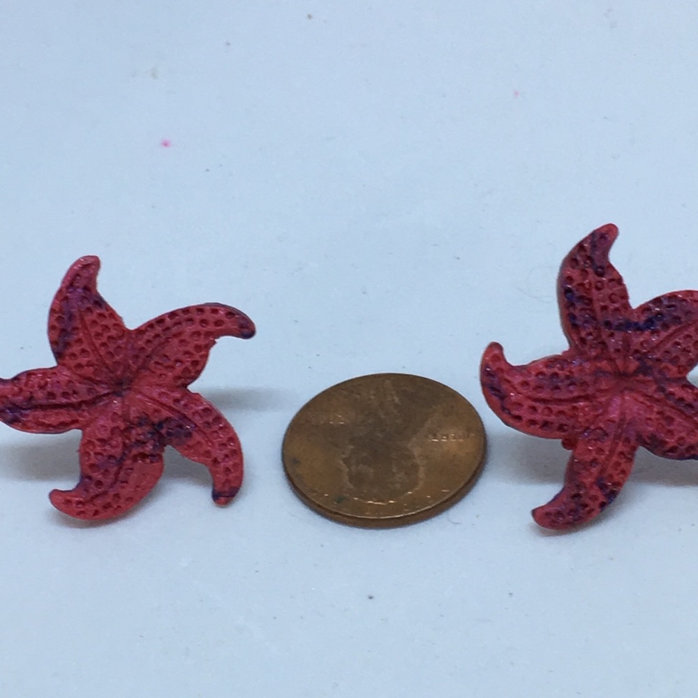 Unique Handmade Polymer Clay Post Earrings - Picture 8 of 8